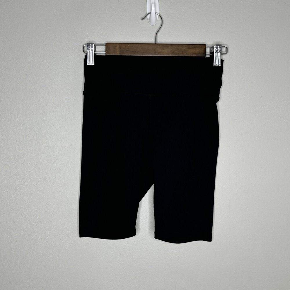 JOAH BROWN THE BODY BIKE SHORTS ACTIVE ATHLETIC BLACK ONYX HIGH RISE SOFT M/L